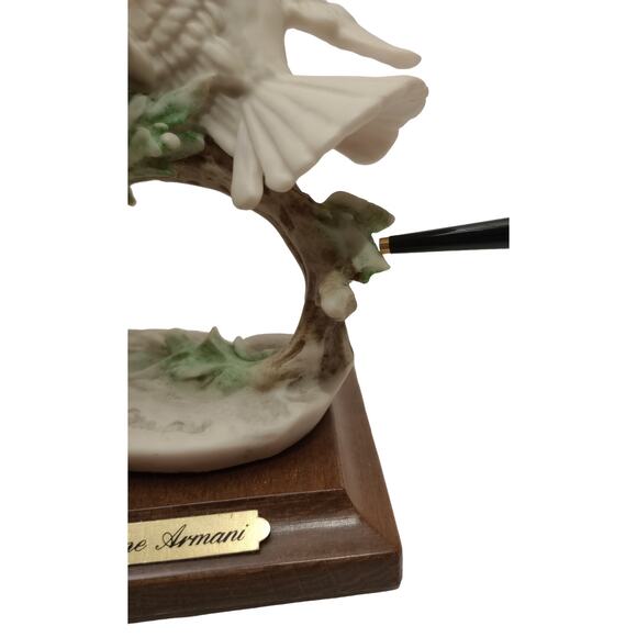 Giuseppe Armani Kissing Doves On A Branch Sculpture - Picture 4 of 6